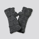 NP wrist warmer with floral pattern |  anthracite gray