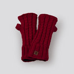 Wrist warmers merino wool | red